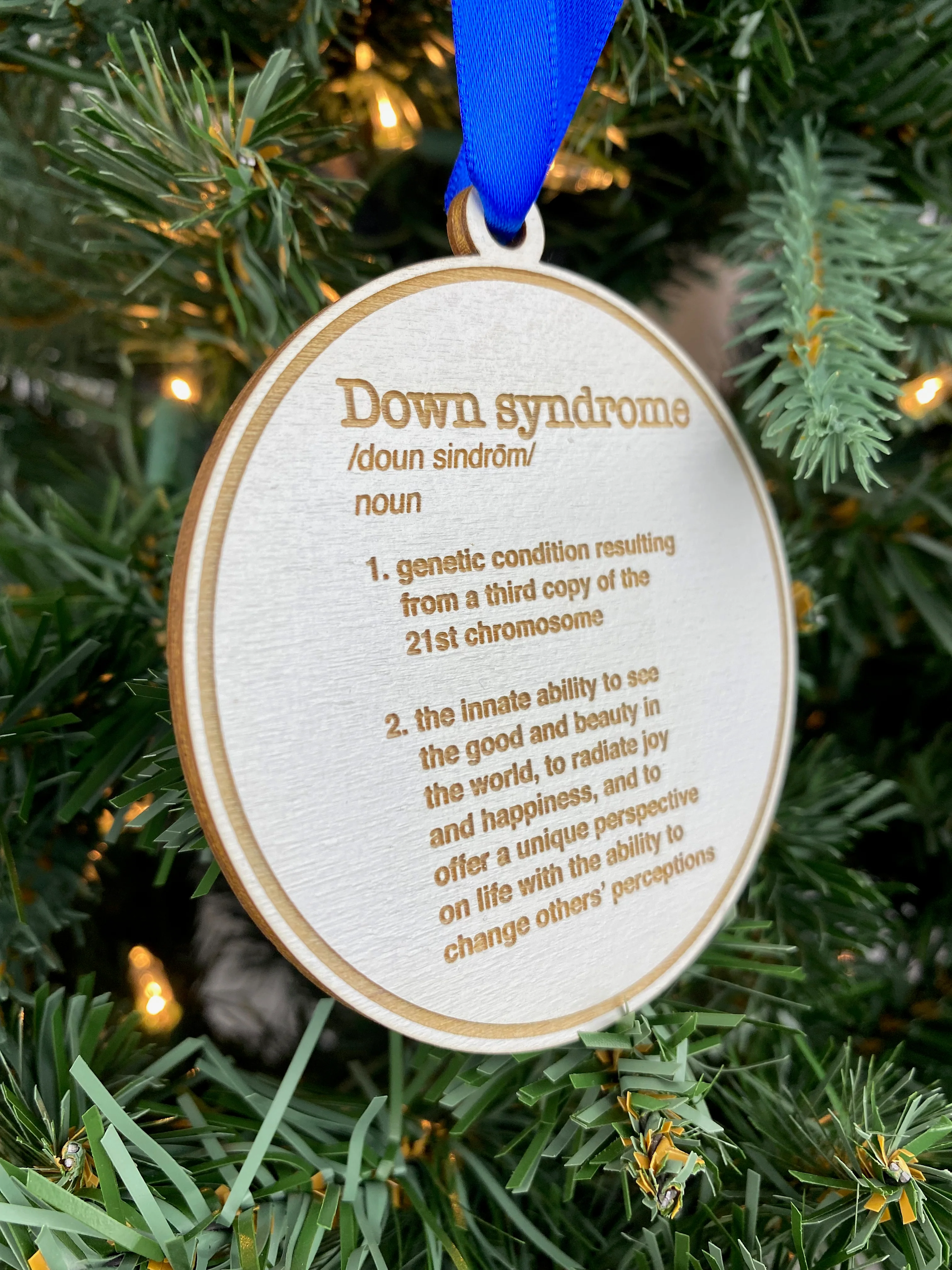 Down Syndrome Definition Ornament - Image 3